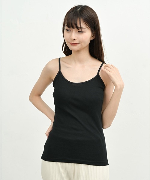 FashionBerry(ファッションベリー)の「綿100% タンクトップ キャミソール|インナー|ノースリーブ|レイヤード|ベーシック|オールシーズン(タンクトップ・レディース・ブラック系その他2/ホワイト系その他2/グレー系その他2/ホワイト系その他/ブラック系その他/グレー系その他・M/L/LL)」の17枚目の写真