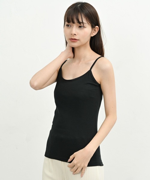 FashionBerry(ファッションベリー)の「綿100% タンクトップ キャミソール|インナー|ノースリーブ|レイヤード|ベーシック|オールシーズン(タンクトップ・レディース・ブラック系その他2/ホワイト系その他2/グレー系その他2/ホワイト系その他/ブラック系その他/グレー系その他・M/L/LL)」の18枚目の写真