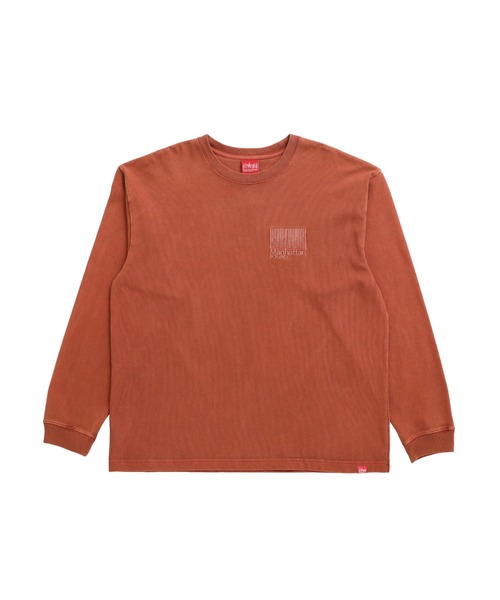 Manhattan Portage(マンハッタンポーテージ)の「PIGMENT L/S TEE(Tシャツ/カットソー・メンズ・Brick/アイボリー/チャコール・SMALL/LARGE/X-LARGE/MEDIUM)」の1枚目の写真