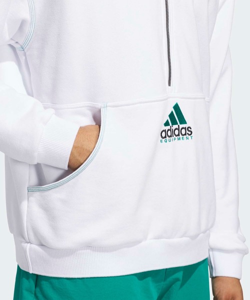 adidas(アディダス)の「EQT クオータージップ【adidas Golf/アディダスゴルフ】(スウェット・メンズ・ホワイト・XX-LARGE/XX-SMALL/LARGE/MEDIUM/SMALL/X-LARGE/X-SMALL)」の4枚目の写真