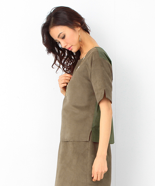 B:MING by BEAMS（ビーミングバイビームス）の「ビーミング by ビームス / フェイクスエードプルオーバー（シャツ/ブラウス・レディース・ベージュ/ブラウン・MEDIUM/SMALL）」の5枚目の写真