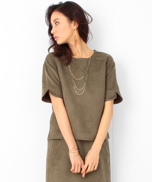 B:MING by BEAMS（ビーミングバイビームス）の「ビーミング by ビームス / フェイクスエードプルオーバー（シャツ/ブラウス・レディース・ベージュ/ブラウン・MEDIUM/SMALL）」の16枚目の写真