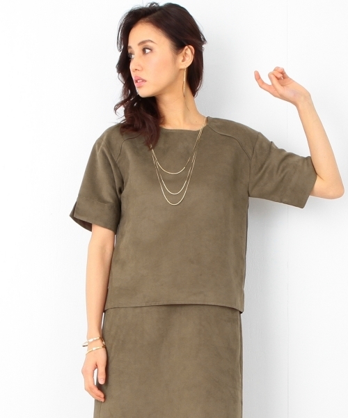 B:MING by BEAMS（ビーミングバイビームス）の「ビーミング by ビームス / フェイクスエードプルオーバー（シャツ/ブラウス・レディース・ベージュ/ブラウン・MEDIUM/SMALL）」の9枚目の写真