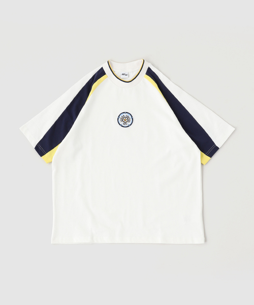 417 EDIFICE(フォーワンセブンエディフィス)の「ART OF FOOTBALL / Leeds 90s Heavyweight Panelled Tee(Tシャツ/カットソー・メンズ・ホワイト・LARGE/MEDIUM)」の1枚目の写真