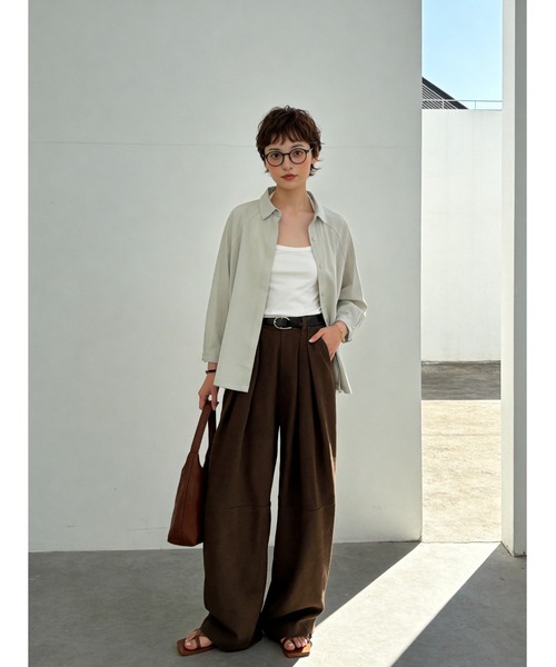 Sew loop(ソーループ)の「BOXYドルマンスリーブルーズフィットブラウスシャツ(シャツ/ブラウス・レディース・ホワイト/ライトブルー/グレー・FREE)」の16枚目の写真