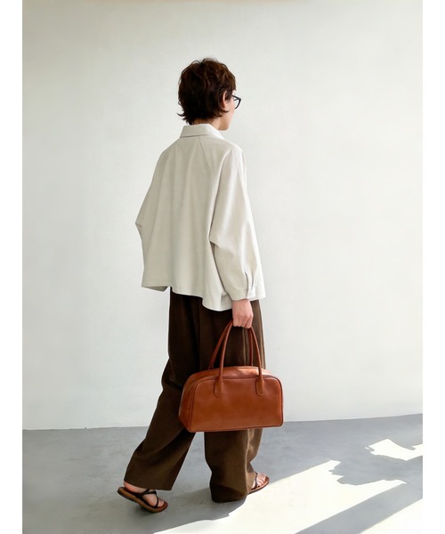 Sew loop(ソーループ)の「BOXYドルマンスリーブルーズフィットブラウスシャツ(シャツ/ブラウス・レディース・ホワイト/ライトブルー/グレー・FREE)」の15枚目の写真