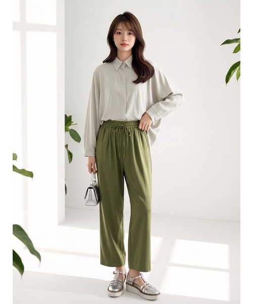 Sew loop(ソーループ)の「BOXYドルマンスリーブルーズフィットブラウスシャツ(シャツ/ブラウス・レディース・ホワイト/ライトブルー/グレー・FREE)」の5枚目の写真