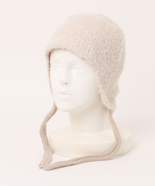 Burner(バーナー)の「【Caburu(カブル)】イヤーフラップ リブニット ビーニー cab-beanie-12-9(ニットキャップ/ビーニー・レディース・ブラック/グレー/レッド/ベージュ/ブラウン・FREE)」の3枚目の写真