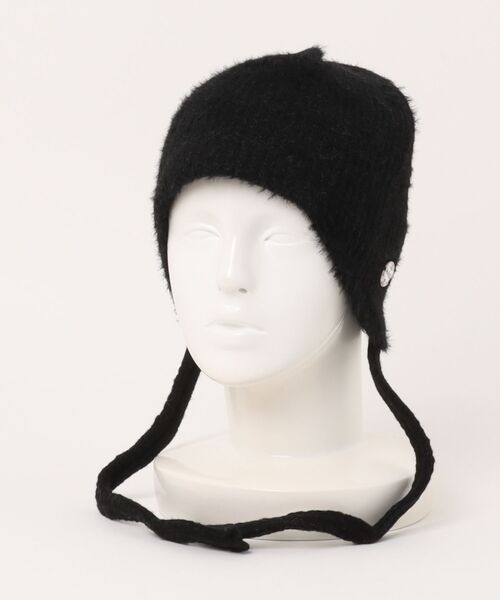 Burner(バーナー)の「【Caburu(カブル)】イヤーフラップ リブニット ビーニー cab-beanie-12-9(ニットキャップ/ビーニー・レディース・ブラック/グレー/レッド/ベージュ/ブラウン・FREE)」の2枚目の写真