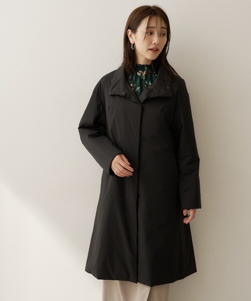 UNTITLED(アンタイトル)の「【撥水/軽量/薄中綿入り】スタンドカラーコート(その他アウター・レディース・ナチュラル/ブラック/カーキ・00/01/02/04/44/48)」の9枚目の写真