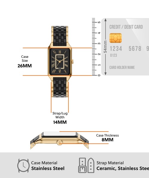 FOSSIL（フォッシル）の「フォッシル 腕時計 レディース アナログ ステンレス CE1135（アナログ腕時計・レディース・マルチ・FREE）」の5枚目の写真