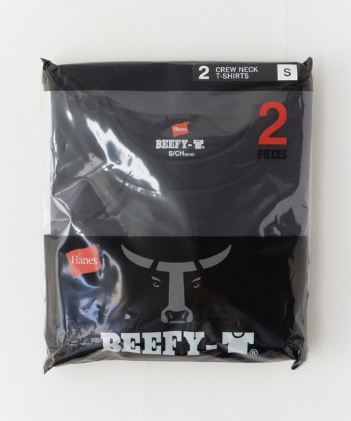 Chick(チック)の「Hanes/ヘインズ 2P BEEFY-T Tシャツ メンズ 夏物 夏服(Tシャツ/カットソー・メンズ・ブラック/ネイビー/ホワイト・XL/S/L/M)」の5枚目の写真