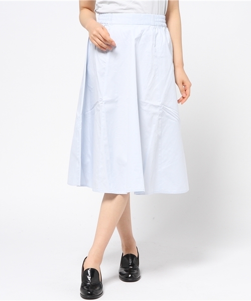 earth music&ecology（アースミュージックアンドエコロジー）の「【3/17放映！ヒルナンデス紹介】【2016Spring】《プチプラ2,990円+税》《スキスカ!》ミモレスカート（スカート・レディース・サックスブルー/ピンク/ベージュ/ネイビー・FREE）」の9枚目の写真