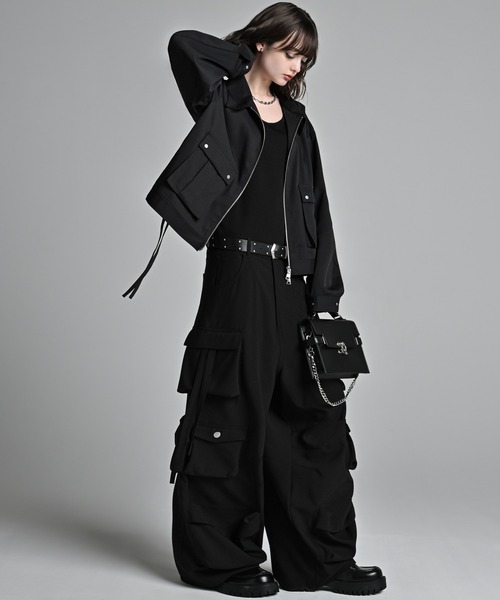 ADRER（アドラー）の「Military Gimmick Long Sleeve Shirt Blouson / ミリタリーギミックロングスリーブシャツブルゾン（ブルゾン・メンズ・ブラック/ワイン/チャコールグレー・XS/S/M/L）」の21枚目の写真