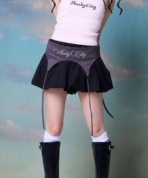 ガーター風バルーンミニパンツ