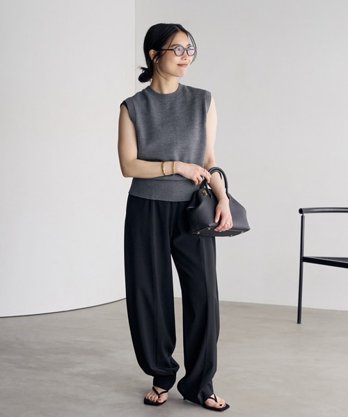 plage(プラージュ)の「2Way Knit ベスト(ベスト・レディース・チャコールグレー/ベージュ・FREE)」の18枚目の写真