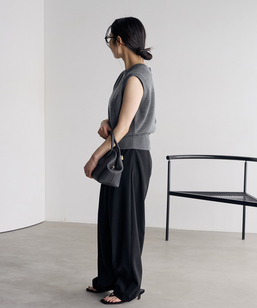 plage(プラージュ)の「2Way Knit ベスト(ベスト・レディース・チャコールグレー/ベージュ・FREE)」の19枚目の写真
