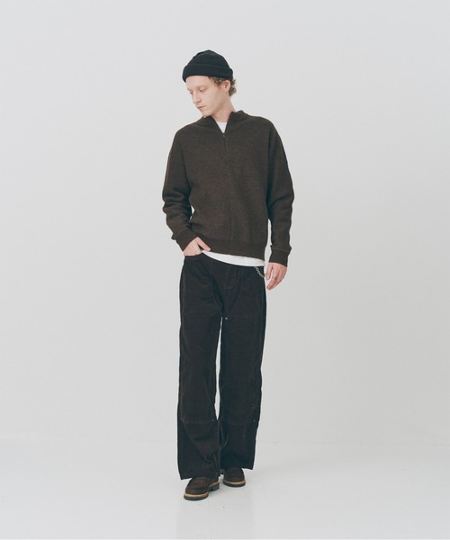 MAISON CLUB（メゾンクラブ）の「【MAISON CLUB】Corduroy Double Knee Pants / コーデュロイダブルニーパンツ SNF（その他パンツ・メンズ・ダークブラウン/ベージュ・M/L）」の6枚目の写真
