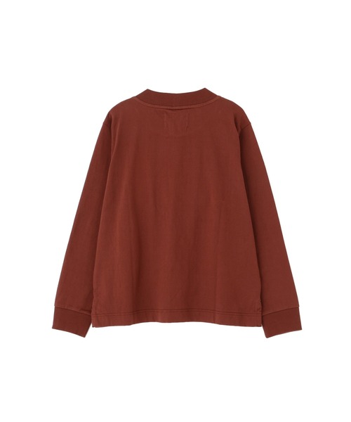 MHL.（エムエイチエル）の「MATTE COTTON JERSEY（Tシャツ/カットソー・レディース・ボルドー/オフホワイト/グレー・2）」の11枚目の写真