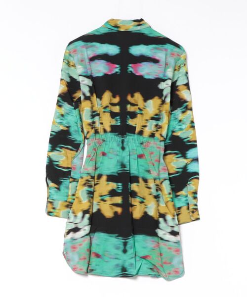 Desigual(デシグアル)の「M.C. Lacroix floral print shirt dress / エムシーラクロワフローラルプリントシャツドレス 結婚式 二次会 フォーマル(ワンピース・レディース・ブラック・S/M/L/XL/XS)」の2枚目の写真