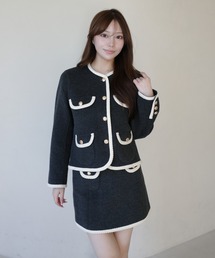 EM GOLD BUTTON WOOL COAT