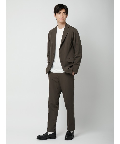SUIT SQUARE(スーツスクエア)の「オフィT/Tシャツ/長袖/ウォッシャブル/プレーティング天竺/無地(Tシャツ/カットソー・メンズ・ホワイト/ネイビー・SMALL/XX-LARGE/X-LARGE/LARGE/MEDIUM)」の11枚目の写真