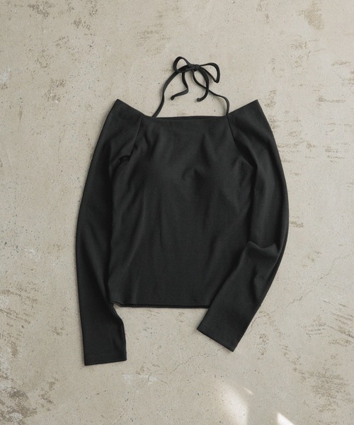 LOWRYS FARM（ローリーズファーム）の「スクエアカップツキＬＳ　1067150（Tシャツ/カットソー・レディース・グレー/ホワイト/ブラック・FREE）」の3枚目の写真