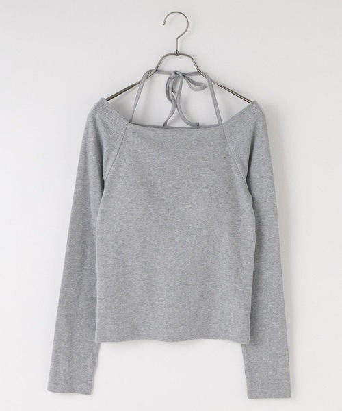 LOWRYS FARM（ローリーズファーム）の「スクエアカップツキＬＳ　1067150（Tシャツ/カットソー・レディース・グレー/ホワイト/ブラック・FREE）」の9枚目の写真