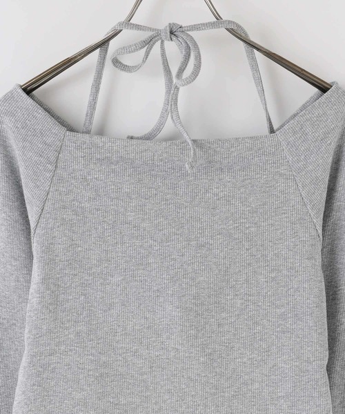 LOWRYS FARM（ローリーズファーム）の「スクエアカップツキＬＳ　1067150（Tシャツ/カットソー・レディース・グレー/ホワイト/ブラック・FREE）」の15枚目の写真