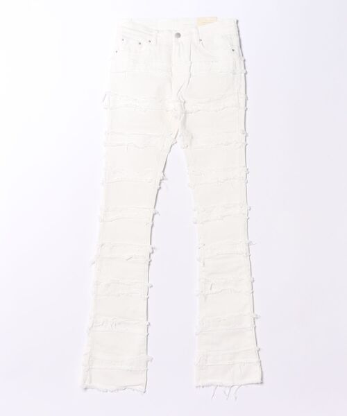 mnml(ミニマル)の「【mnml/ミニマル】X597 PANELED SKINNY STACKED DENIM(デニムパンツ・メンズ・ブラック/ホワイト・SMALL/X-LARGE/MEDIUM/LARGE)」の2枚目の写真