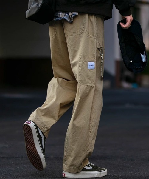 DOUBLE STEAL(ダブルスティール)の「DSワークデザインワイドパンツ(その他パンツ・メンズ・ベージュ/ネイビー・X-LARGE/LARGE/MEDIUM)」の5枚目の写真