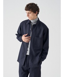 JOHN SMEDLEY（ジョンスメドレー）の「ウールフランネル長袖オーバーシャツ|FB225（シャツ/ブラウス）」
