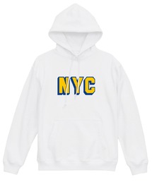 Ol' Basics(オール・ベーシックス) プルパーカー スウェット NYC ロゴ プリント 裏毛 トップス レディース ユニセックス