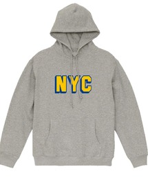 Ol' Basics(オール・ベーシックス) プルパーカー スウェット NYC ロゴ プリント 裏毛 トップス レディース ユニセックス