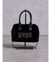 GYDA bijouプレートフェイクファーBAG