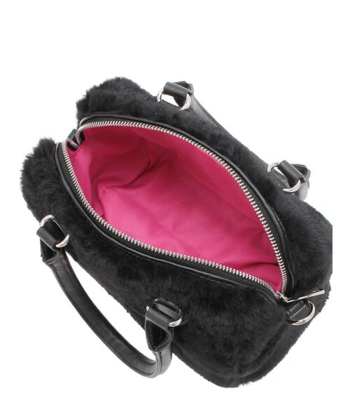 GYDA(ジェイダ)の「GYDA bijouプレートフェイクファーBAG(ハンドバッグ・レディース・ピンク/オフホワイト/ブラック・FREE)」の9枚目の写真
