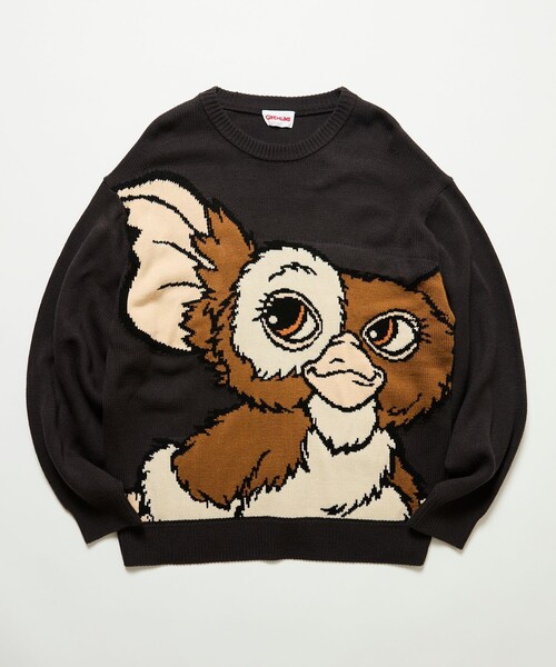 FREAK'S STORE(フリークスストア)の「限定展開 GREMLINES KNIT / グレムリン クルーネック ニット(ニット/セーター・メンズ・オフホワイト/ブラック・LARGE/MEDIUM/X-LARGE)」の2枚目の写真