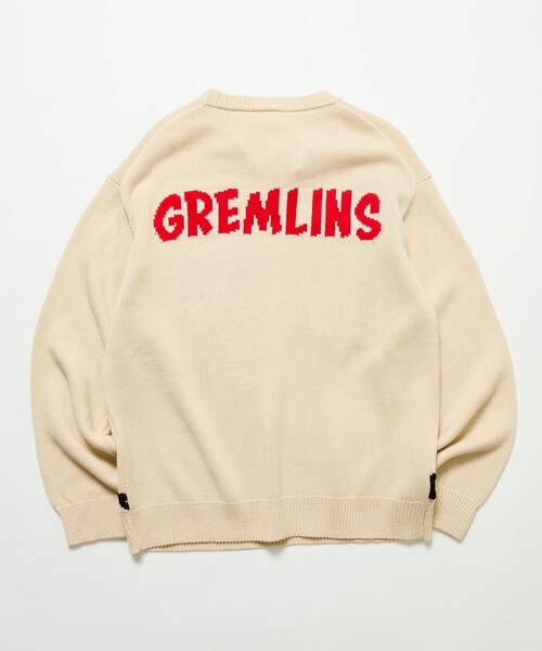 FREAK'S STORE(フリークスストア)の「限定展開 GREMLINES KNIT / グレムリン クルーネック ニット(ニット/セーター・メンズ・オフホワイト/ブラック・LARGE/MEDIUM/X-LARGE)」の4枚目の写真