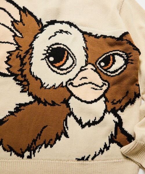 FREAK'S STORE(フリークスストア)の「限定展開 GREMLINES KNIT / グレムリン クルーネック ニット(ニット/セーター・メンズ・オフホワイト/ブラック・LARGE/MEDIUM/X-LARGE)」の6枚目の写真