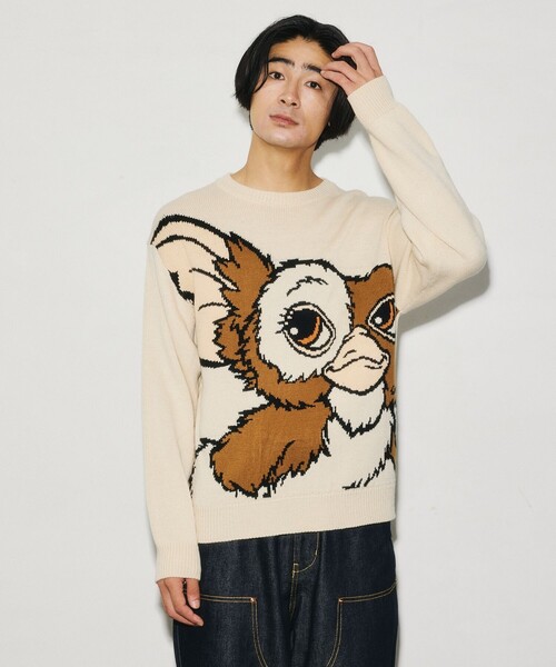 FREAK'S STORE(フリークスストア)の「限定展開 GREMLINES KNIT / グレムリン クルーネック ニット(ニット/セーター・メンズ・オフホワイト/ブラック・LARGE/MEDIUM/X-LARGE)」の13枚目の写真