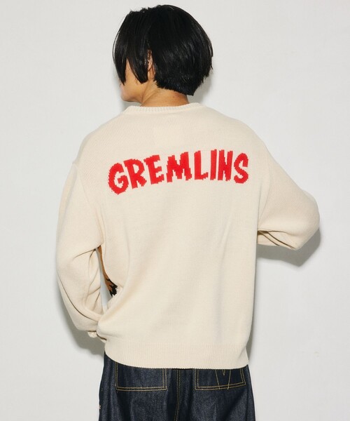 FREAK'S STORE(フリークスストア)の「限定展開 GREMLINES KNIT / グレムリン クルーネック ニット(ニット/セーター・メンズ・オフホワイト/ブラック・LARGE/MEDIUM/X-LARGE)」の15枚目の写真