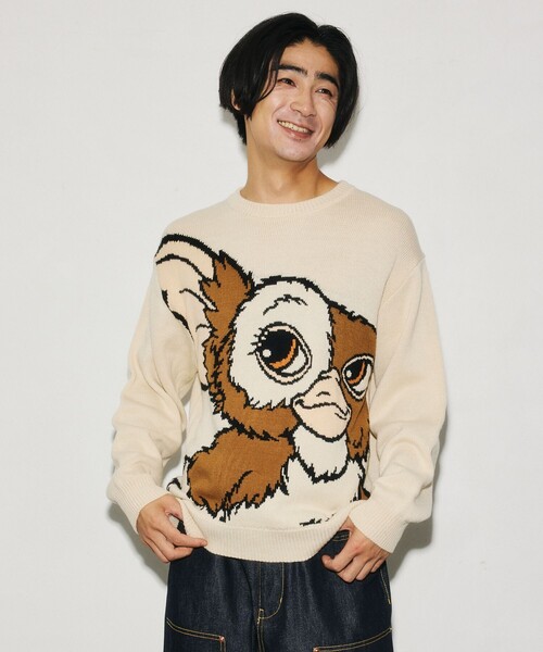 FREAK'S STORE(フリークスストア)の「限定展開 GREMLINES KNIT / グレムリン クルーネック ニット(ニット/セーター・メンズ・オフホワイト/ブラック・LARGE/MEDIUM/X-LARGE)」の18枚目の写真