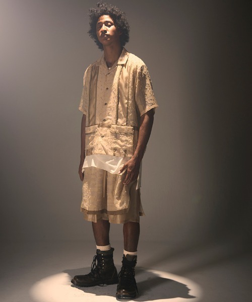 NAPE_(ネイプ)の「mp15512-GUAYABERA - HPT ハーフパンツ(NPS-307)(その他パンツ・メンズ・ベージュ/ブラック・4/3/2/1)」の18枚目の写真