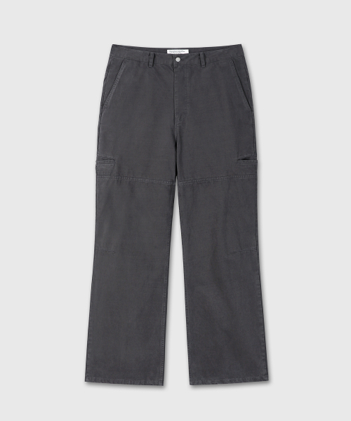 DIVEIN（ダイブイン）の「[DIVEIN X PINOKI] ウォッシュドレギュラーコットンパンツ（チャコール）（その他パンツ・メンズ・その他・0/1/2）」の2枚目の写真