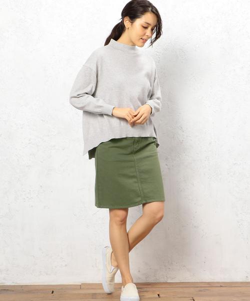 green label relaxing（グリーンレーベルリラクシング）の「［LEE（リー）×GLR別注］CB ダイケイ スカート◆（スカート・レディース・ホワイト/オリーブ・MEDIUM/SMALL/X-SMALL）」の6枚目の写真