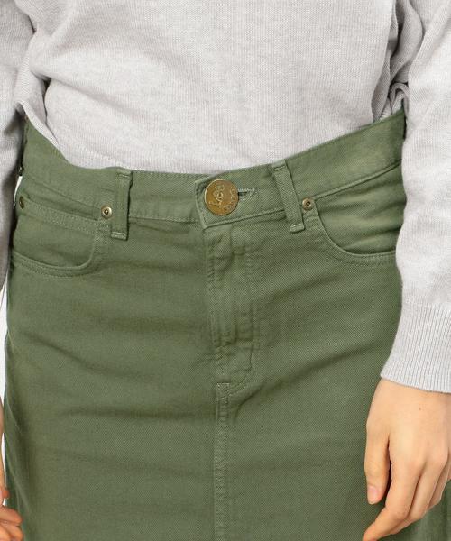 green label relaxing（グリーンレーベルリラクシング）の「［LEE（リー）×GLR別注］CB ダイケイ スカート◆（スカート・レディース・ホワイト/オリーブ・MEDIUM/SMALL/X-SMALL）」の7枚目の写真