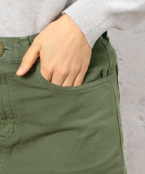 green label relaxing（グリーンレーベルリラクシング）の「［LEE（リー）×GLR別注］CB ダイケイ スカート◆（スカート・レディース・ホワイト/オリーブ・MEDIUM/SMALL/X-SMALL）」の8枚目の写真