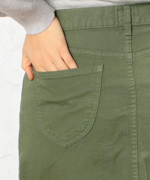 green label relaxing（グリーンレーベルリラクシング）の「［LEE（リー）×GLR別注］CB ダイケイ スカート◆（スカート・レディース・ホワイト/オリーブ・MEDIUM/SMALL/X-SMALL）」の9枚目の写真