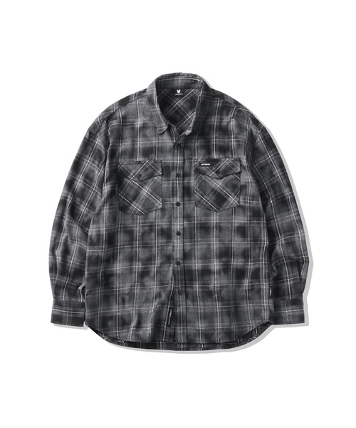LIFE WORK(ライフワーク)の「ヴィンテージツーポケットチェックシャツ(シャツ/ブラウス・レディース・ブラック/ベージュ/グレー/レッド・M/L)」の2枚目の写真