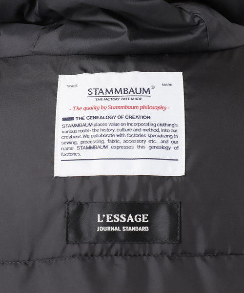 journal standard L'essage（ジャーナルスタンダードレサージュ）の「STAMMBAUM*L'ESSAGE別注ダウンコート（その他アウター・レディース・ブラック/ブラウン・FREE）」の6枚目の写真